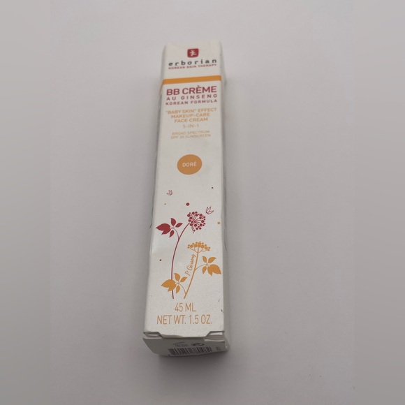 Erborian BB Creme Au Ginseng Baby Skin Makeup Care Face Cream 02 DORE 1.5 Oz NIB - Picture 4 of 6